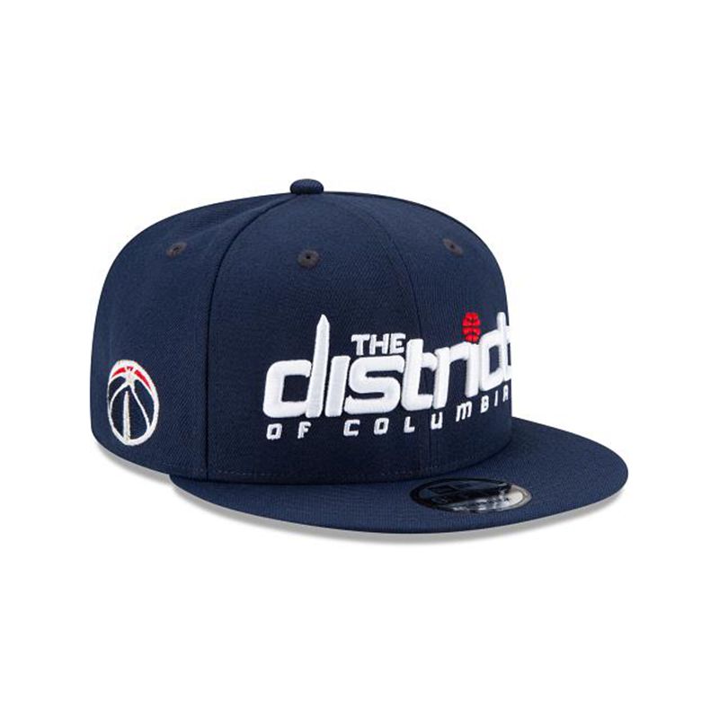 NBA Washington Wizards Statement Edition 9Fifty Snapback (ONN7954) - Blue New Era Caps